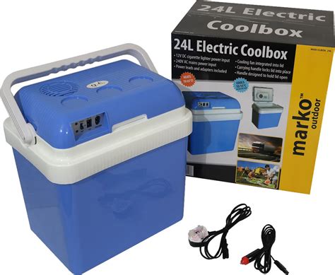 24 litre electric portable cool box|cool box for campervans.